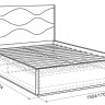 Кровать двуспальная Зара Люкс (сонома/белый)
